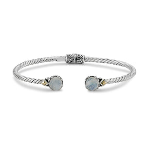 Radiance Bangle- Rainbow Moonstone