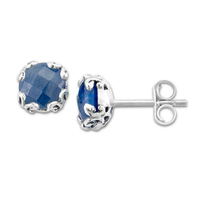 Radiance Stud Earrings- Blue Sapphire