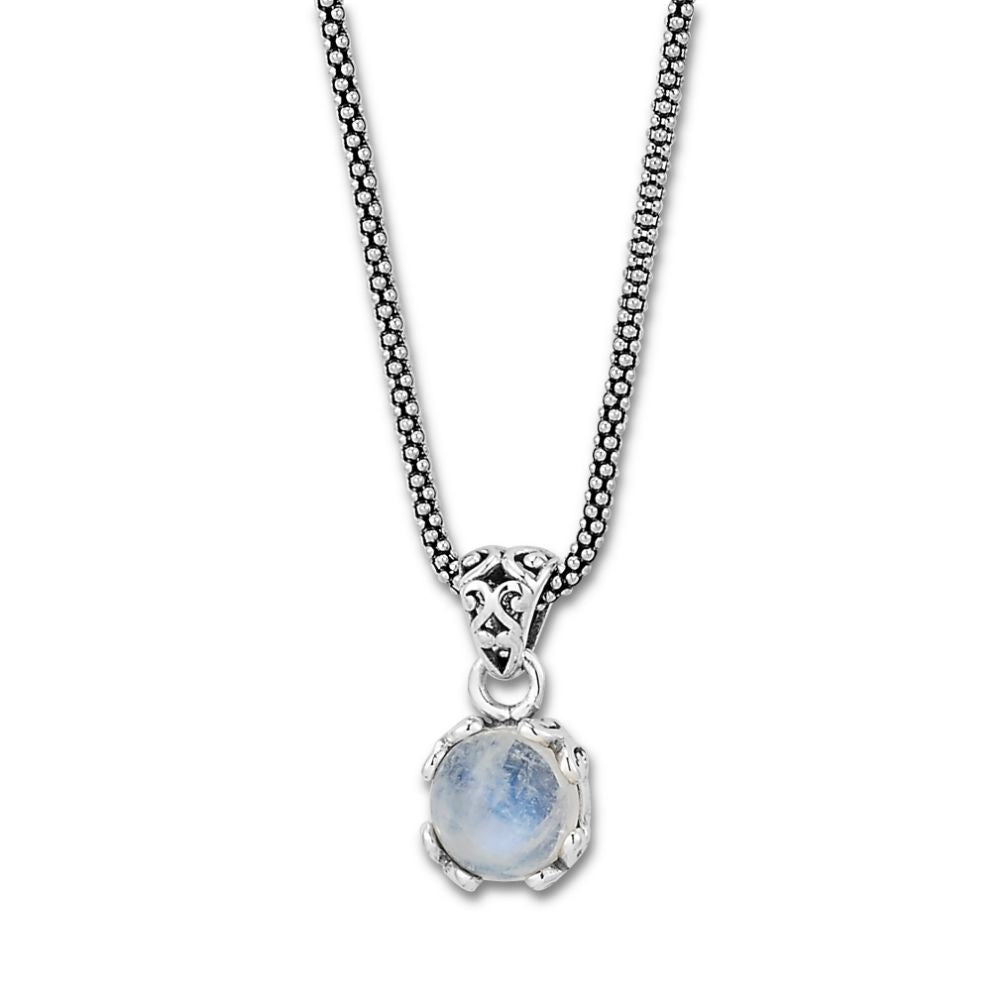 Radiance Necklace- Rainbow Moonstone